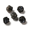 Natural Glaucophane Carved Flower Beads G-O156-B-30-1