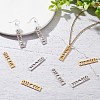 SUNNYCLUE 16Pcs 2 Colors 201 Stainless Steel Pendants STAS-SC0005-10-4