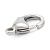 304 Stainless Steel Lobster Claw Clasps STAS-C024-06P-2