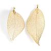 Electroplated Natural Leaf Big Pendants IFIN-Q119-01E-2