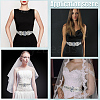 Flower Full Crystal & Montana Rhinestone Handmade Bridal Belts for Wedding Dresses AJEW-WH20006-233A-02-4