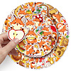 50Pcs Autumn Style Little Fox Cartoon PVC Self-Adhesive Stickers PW-WG5EC93-01-3