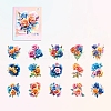 15Pcs 15 Styles Paper Self-adhesive Stickers PW-WG39B9C-06-1