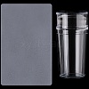 Plastic Nail Art Stamper Scraper with Cap MRMJ-CP0001-53-7
