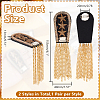 4Pcs 2 Colors Fashionable Star Felt Tassel Epaulettes FIND-HY0004-93-2
