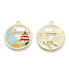 Chinese Style Alloy Pendants RESI-R431-06-RS-1