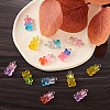 160Pcs 8 Colors Transparent Resin Pendants RESI-CJ0001-200-5