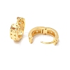 Brass Flat Round Hoop Earrings for Women EJEW-P199-11G-2