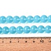 Transparent Glass Imitation Cat Eye Beads Strands GLAA-Q110-01C-06-4