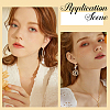 24Pcs Brass Clip-on Earring Findings FIND-SC0013-11G-5