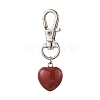 Natural Red Jasper Pendant Decorations HJEW-JM02908-05-1