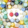 100Pcs Electroplate Glass Charms PALLOY-FZ00017-2