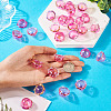 30Pcs UV Plating Acrylic Bead Caps PACR-TA0001-20A-6
