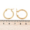 PVD Vacuum Plating 201 Stainless Steel Hoop Earrings with 304 Stainless Steel Pins for Women EJEW-D279-12G-05-3