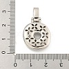 Brass Micro Pave Clear Cubic Zirconia Pendants KK-B099-01P-O-3