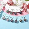 Natural Mixed Gemstone Dangle Earrings EJEW-JE05659-02-2