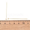 Brass Micro Pave Cubic Zirconia Stud Earring Findings CU-CBA4618-01G-01-3