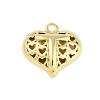 Hollow Brass Pendants for Valentine's Day KK-M289-03T-G-1