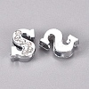Alloy Slide Charms PALLOY-WH0066-21S-1