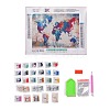 DIY Diamond Painting Map Canvas Kits DIY-M030-01-2