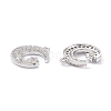 Rack Plating Brass Micro Pave Cubic Zirconia Pendants X-ZIRC-C026-05P-2