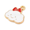 Alloy Enamel Charms ENAM-Q001-07G-02-2