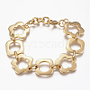 304 Stainless Steel Link Bracelets BJEW-G582-18G-1