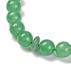 Natural Malaysia Jade Beads Stretch Bracelets BJEW-A025-01I-3