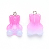 Gradient Color Opaque Resin Pendants RESI-R433-01A-1