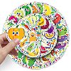 50Pcs PVC Fruits and Vegetables Sticker PW-WGF4154-01-6