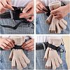 SUPERFINDINGS 6Pcs Nylon Cable Tie with Plastic Clasp Gloves Holder AJEW-FH0001-49-2