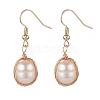 Natural Pearl Dangle Earrings EJEW-JE05167-02-1