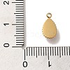 304 Stainless Steel Pave Natural Blue Lace Agate Teardrop Charms STAS-B074-04G-02-3