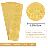Self Adhesive Gold Foil Embossed Stickers DIY-WH0211-312-2