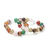 Natural Mixed Stone Beaded Stretch Bracelets BJEW-A117-E-39-1