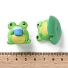 8Pcs Resin Frog Display Decoration AJEW-S037-02-3