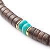 Coconut & Natural Imperial Jasper Beaded Necklaces NJEW-JN03727-3