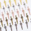 Globleland 150Pcs 5 Colors Alloy Pendants FIND-GL0001-30-5