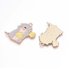 Alloy Enamel Pendants ENAM-T022-02B-01-2