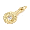 Brass Micro Pave Cubic Zirconia Pendants KK-Q028-62G-2