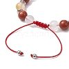 Gemstone Braided Bead Bracelets for Women Girl BJEW-JB11141-01-4