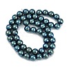 Electroplated Synthetic Magnetic Hematite Beads Strands G-G174-L01-01-2