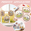 9Pcs 9 Styles Plastic Embroidery Hoops DIY-WR0005-39-5