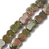 Natural Unakite Beads Strands G-K359-D09-01-1