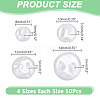 200Pcs 4 Styles Resin Imitation Pearl Beads FIND-AR0005-46-2