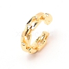 Cable Chain Shape Brass Cuff Earrings EJEW-TAC0010-006-1