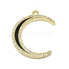 Alloy Micro Pave Cubic Zirconia Pendants PALLOY-F249-08-2