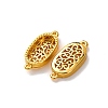 Oval Brass Connector Cabochon Settings KK-NH0007-02G-2