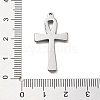 304 Stainless Steel Pendants STAS-Z091-08AS-03-3