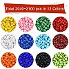 180g 12 Colors Ornaland Glass Seed Beads SEED-SZ0001-010-3